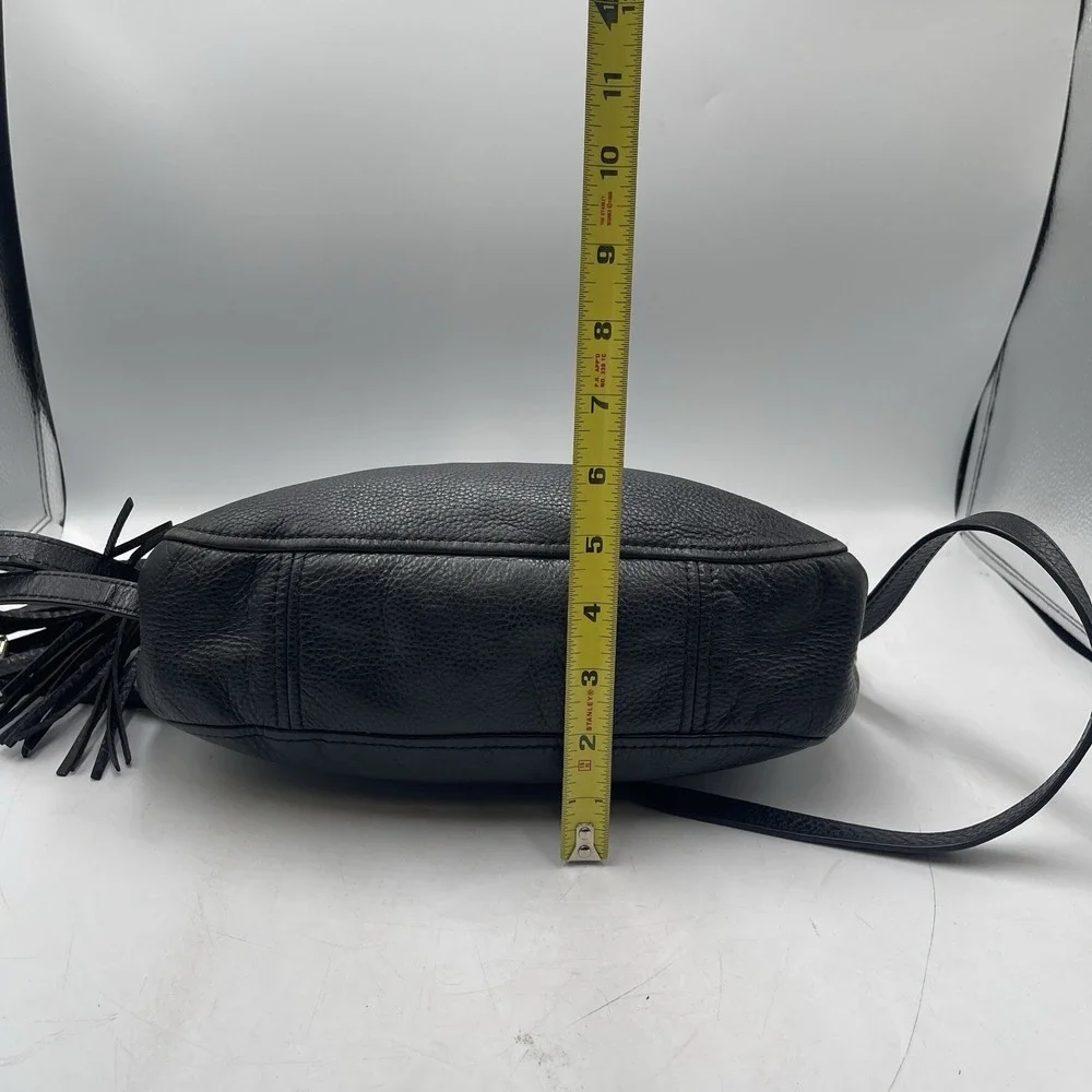 Michael Kors Bedford Leather Shoulder Crossbody Bag Black